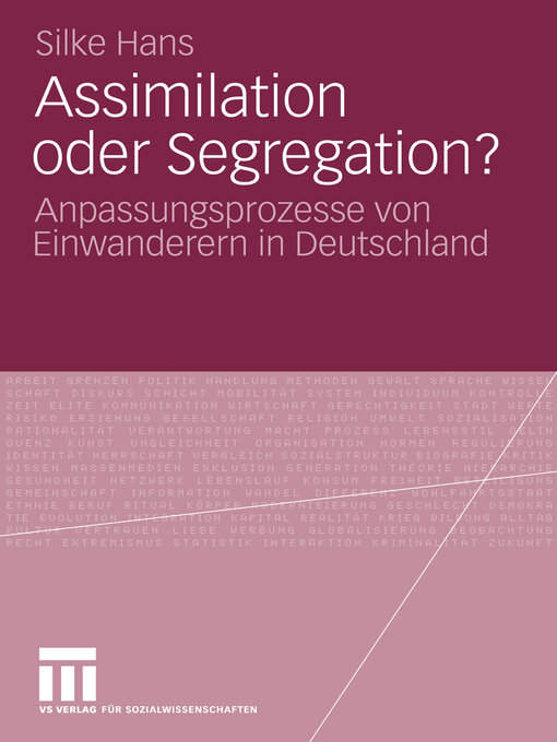 Title details for Assimilation oder Segregation? by Silke Hans - Available